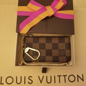 Louis Vuitton coin / key pouch LV damier ebene